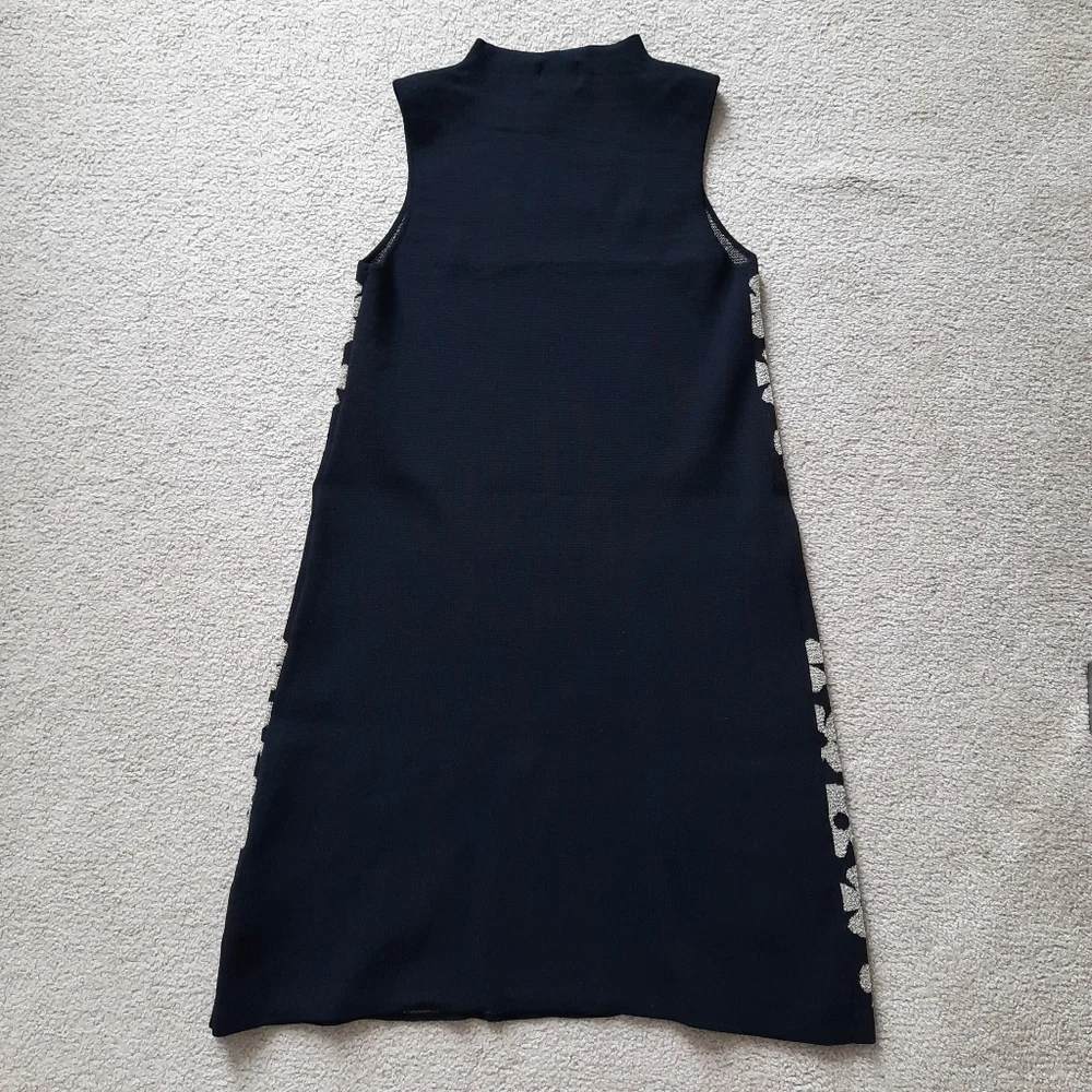 eci Knit Mini Shift Dress with mock neck, Size Small - Picture 2 of 5